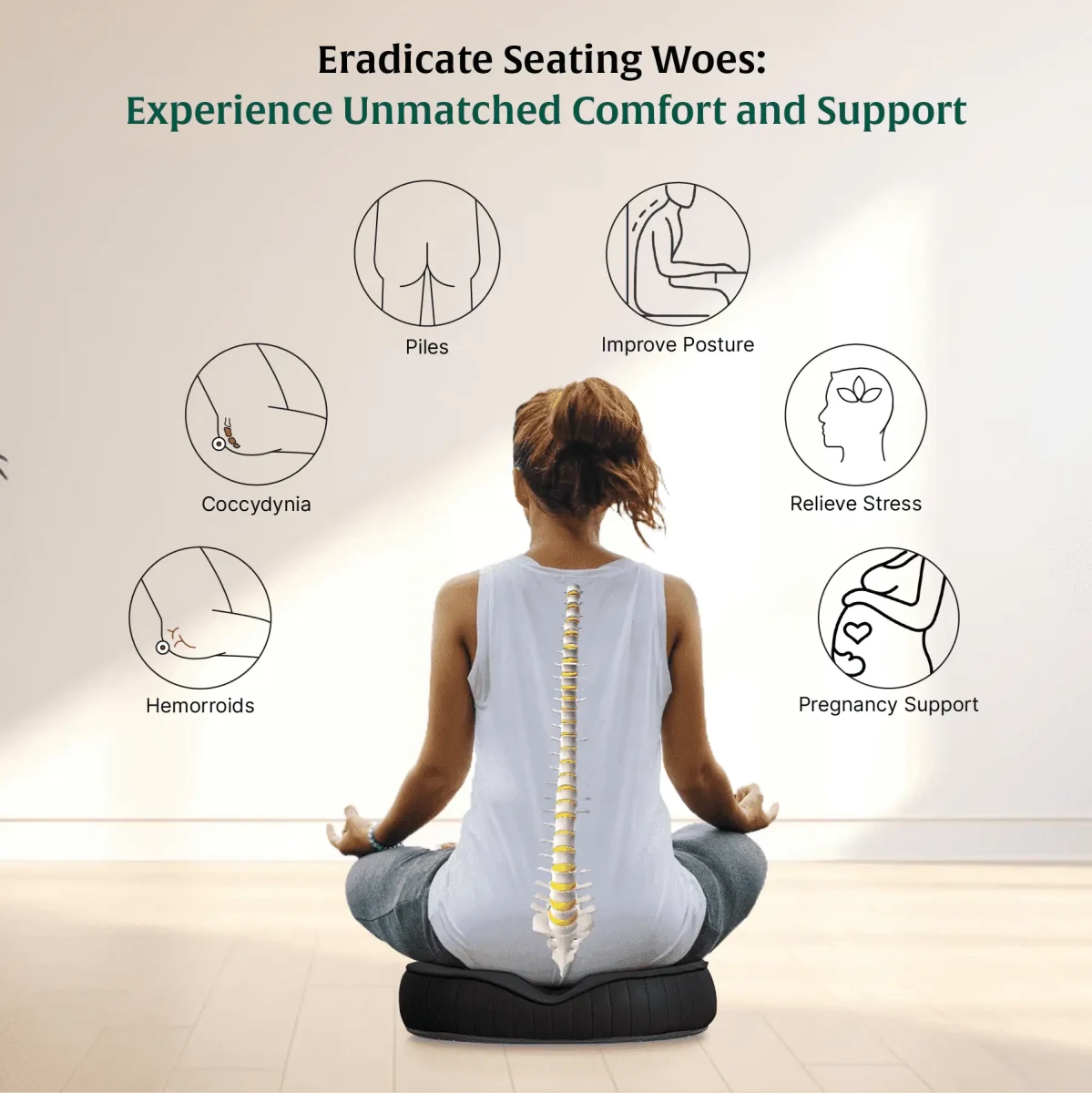 Circle Ease Donut Pillow - Seat Cushion - The White Willow