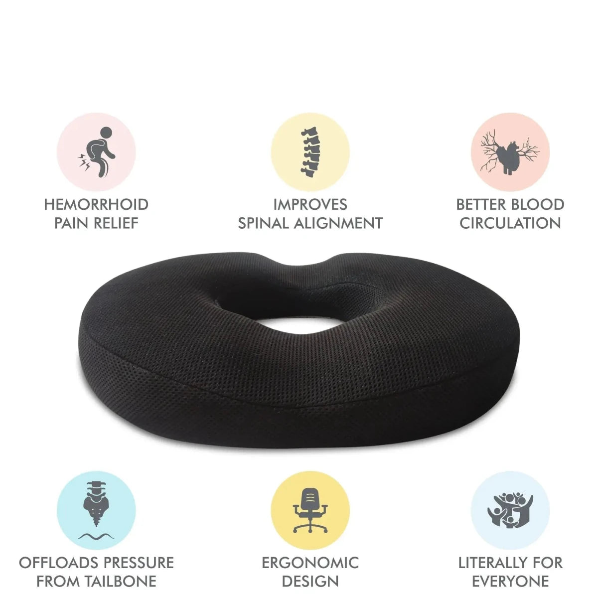Circle Ease Donut Pillow - Seat Cushion - The White Willow