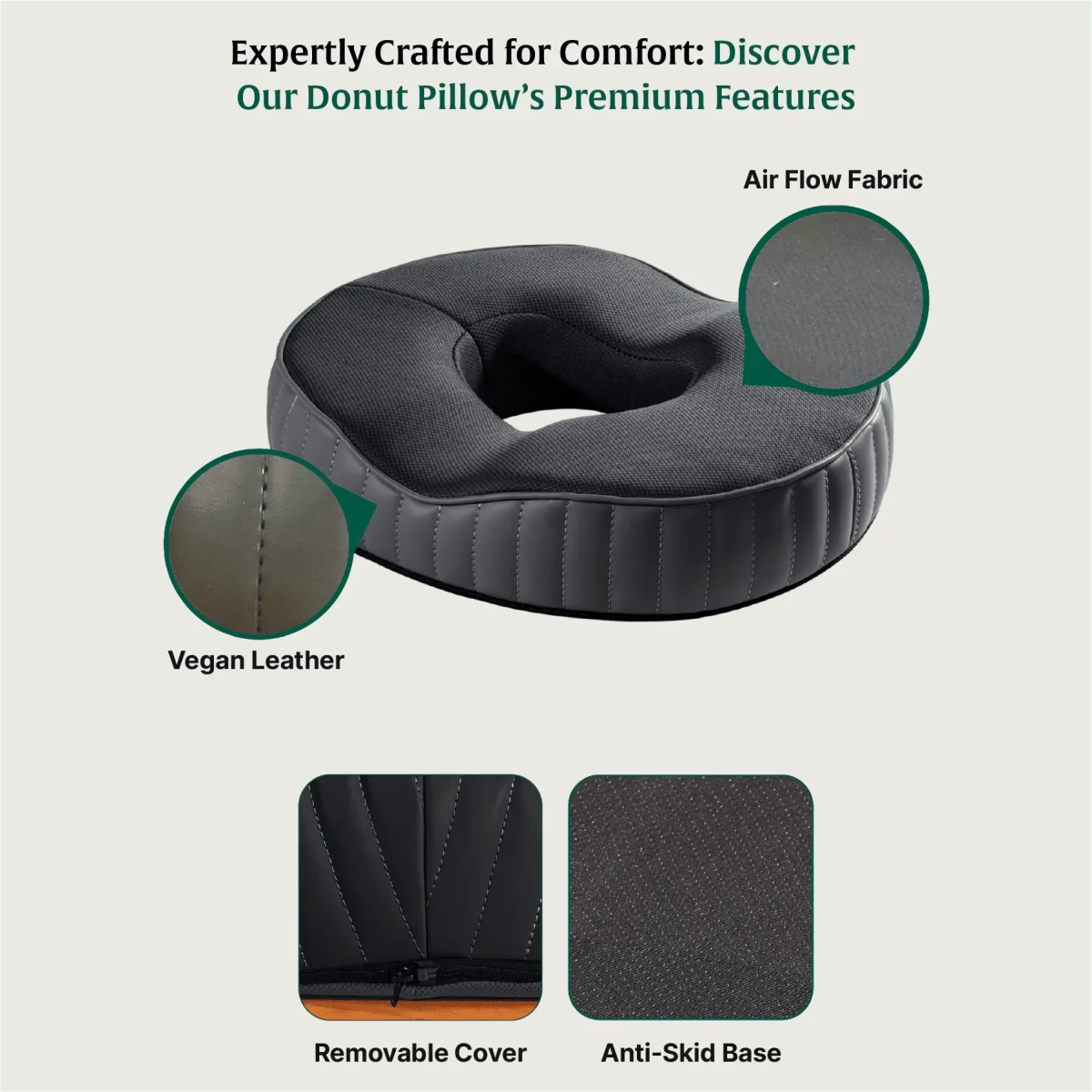Circle Ease Donut Pillow - Seat Cushion - The White Willow