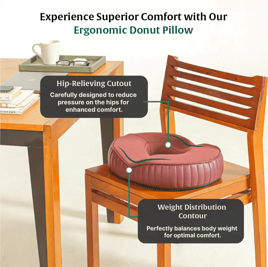 Circle Ease Donut Pillow - Seat Cushion - The White Willow