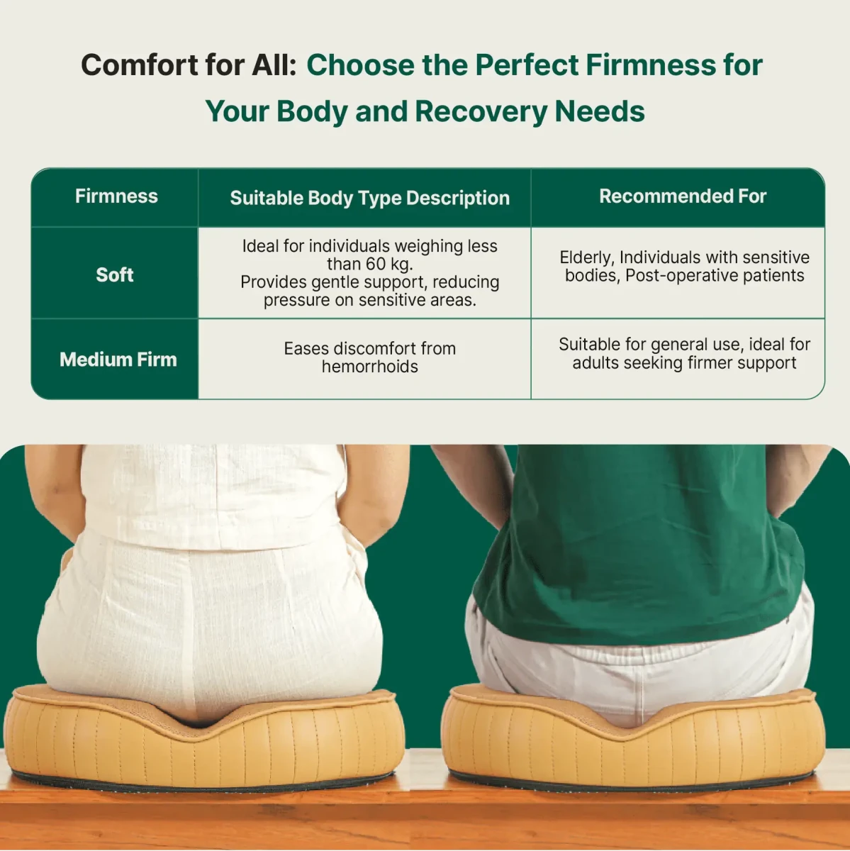 Circle Ease Donut Pillow - Seat Cushion - The White Willow