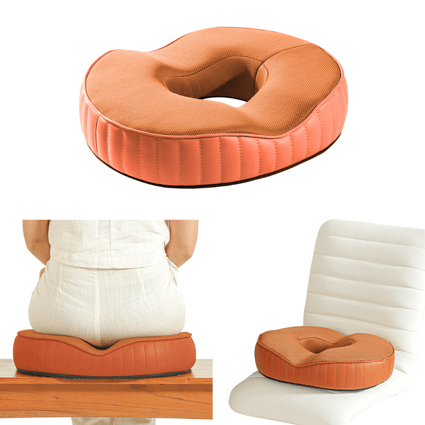 Circle Ease Donut Pillow Seat Cushion The White Willow Soft ~ Memory Foam ~ Below 60 kg Sandstone 