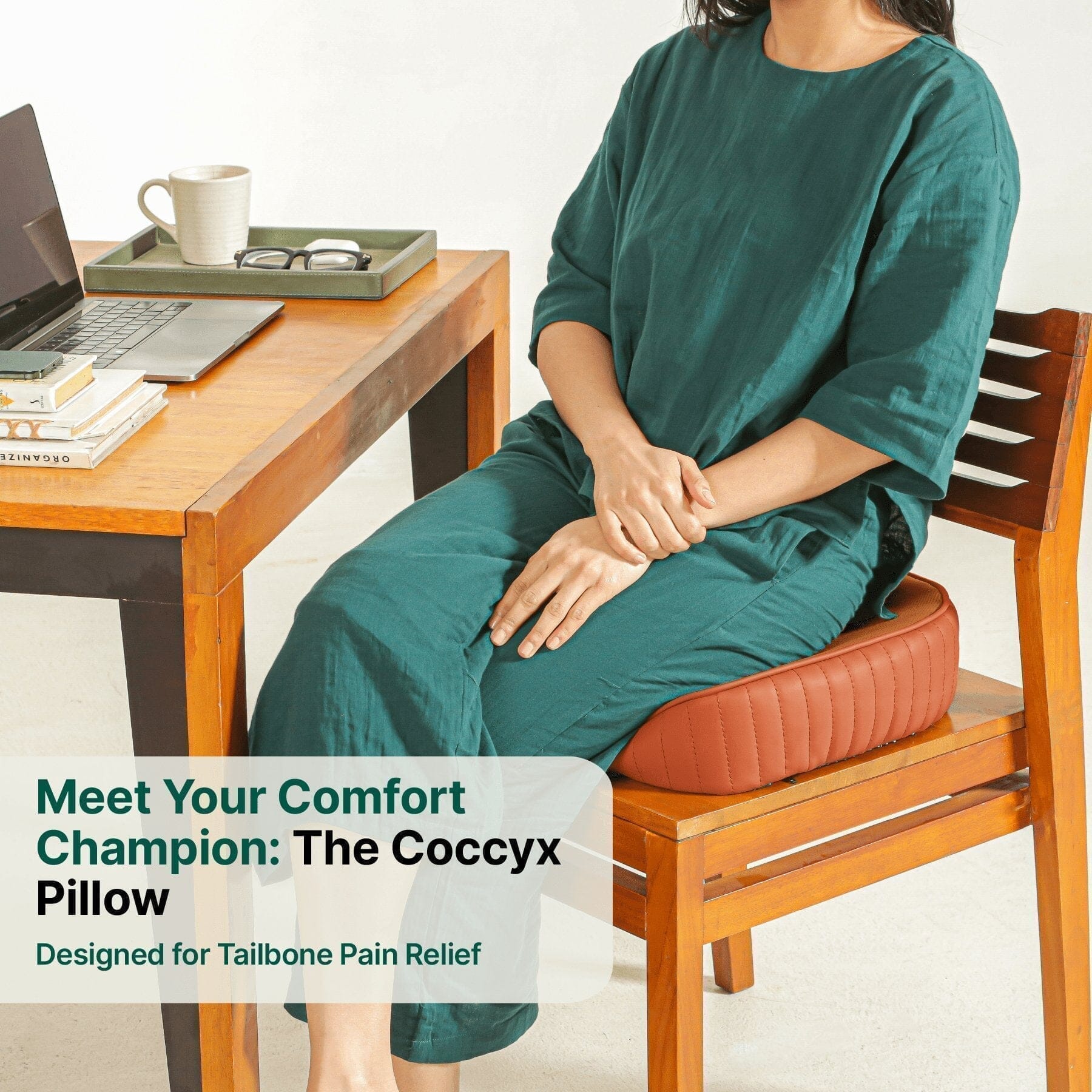 Coccyx Care Cushion - Seat Cushion - The White Willow