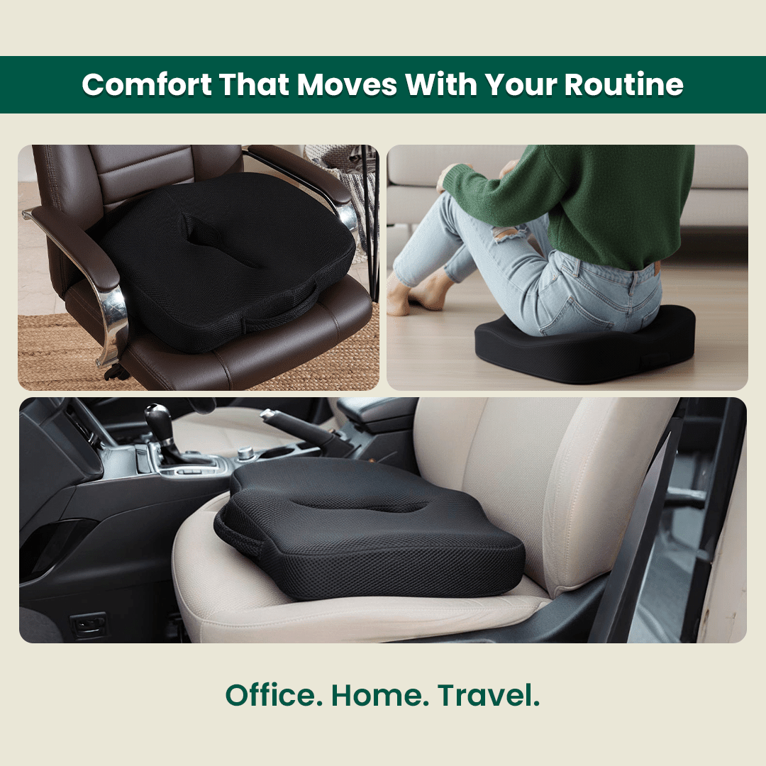 Coccyx Care Cushion - Seat Cushion - The White Willow