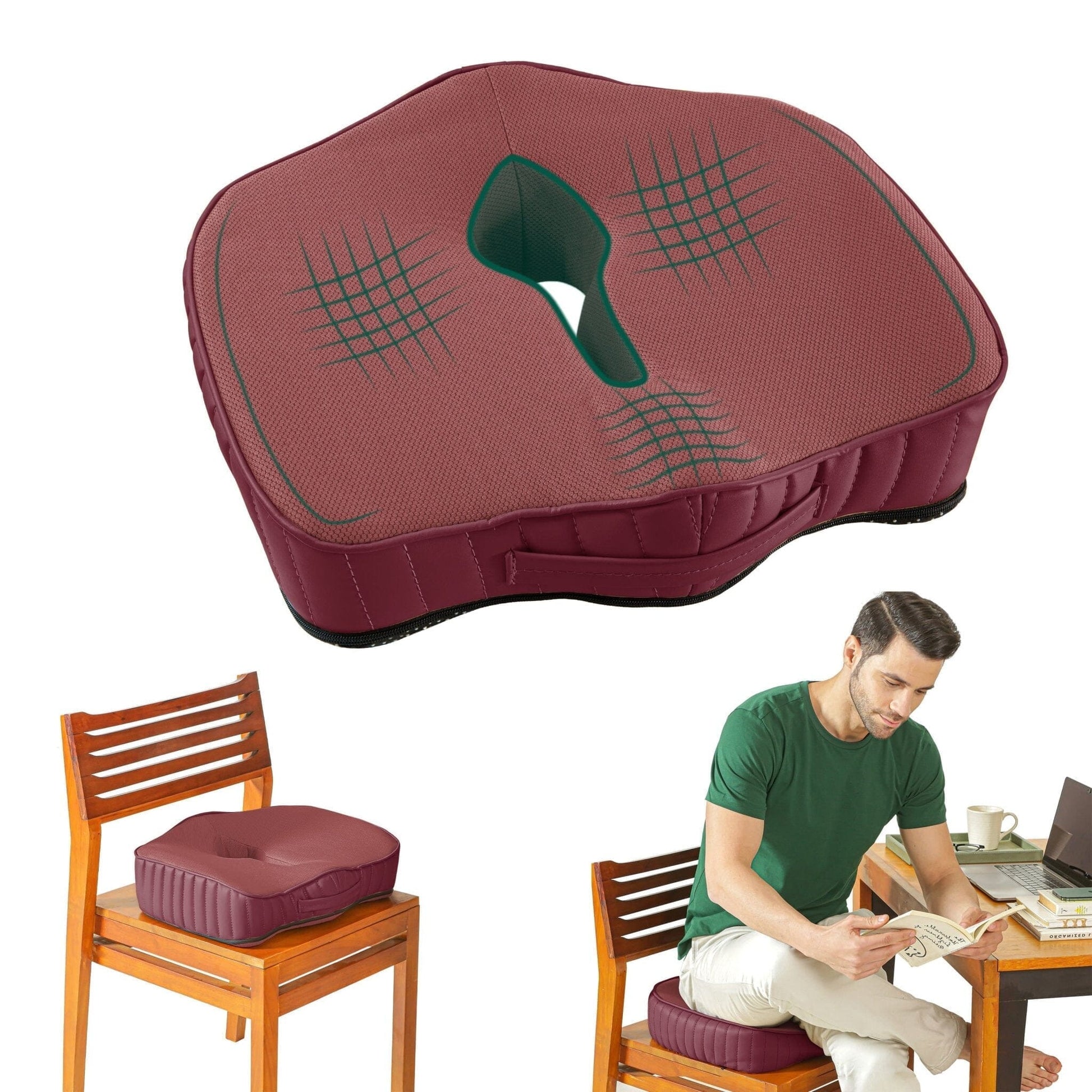 Coccyx Care Cushion - Seat Cushion - The White Willow