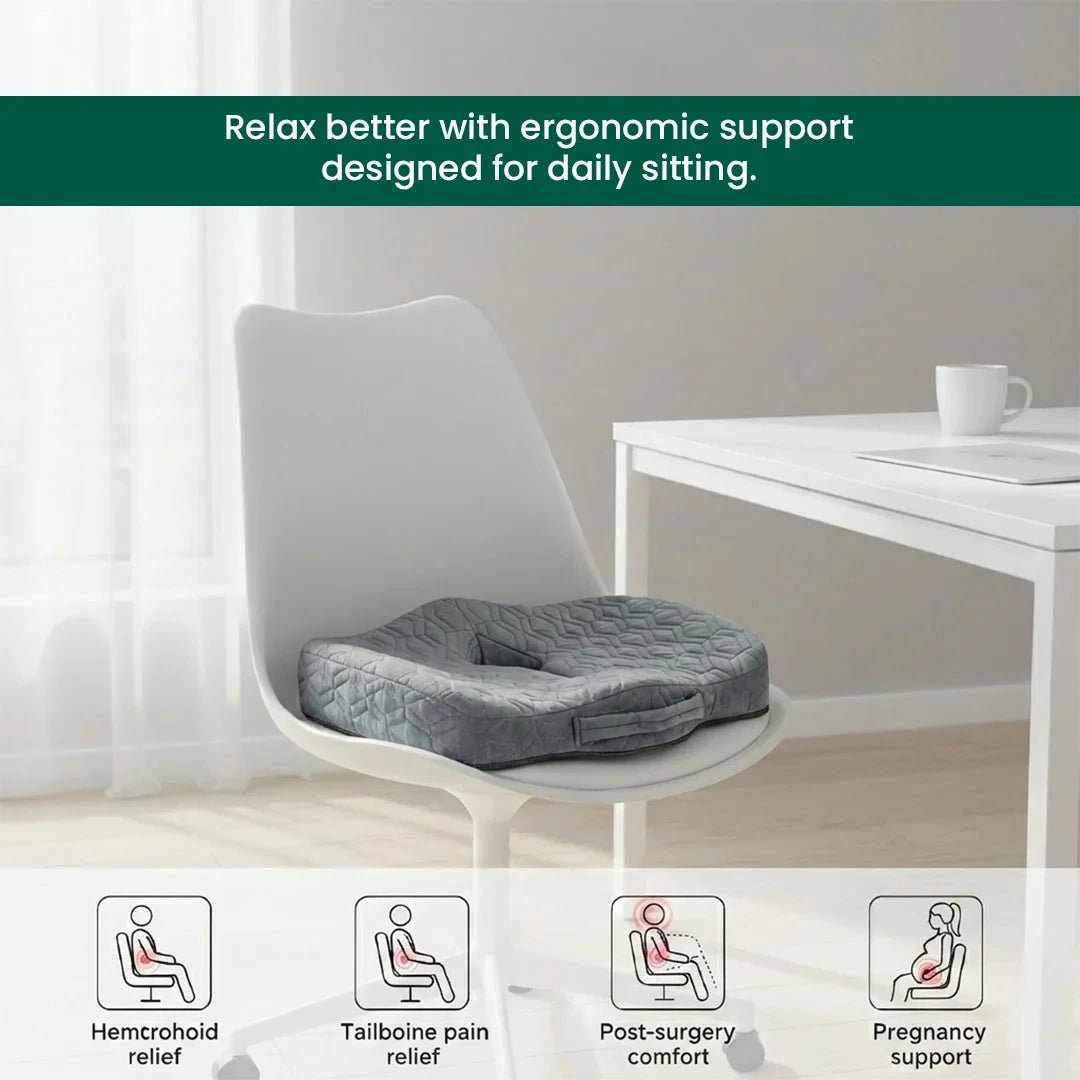 Coccyx Care Cushion - Seat Cushion - The White Willow