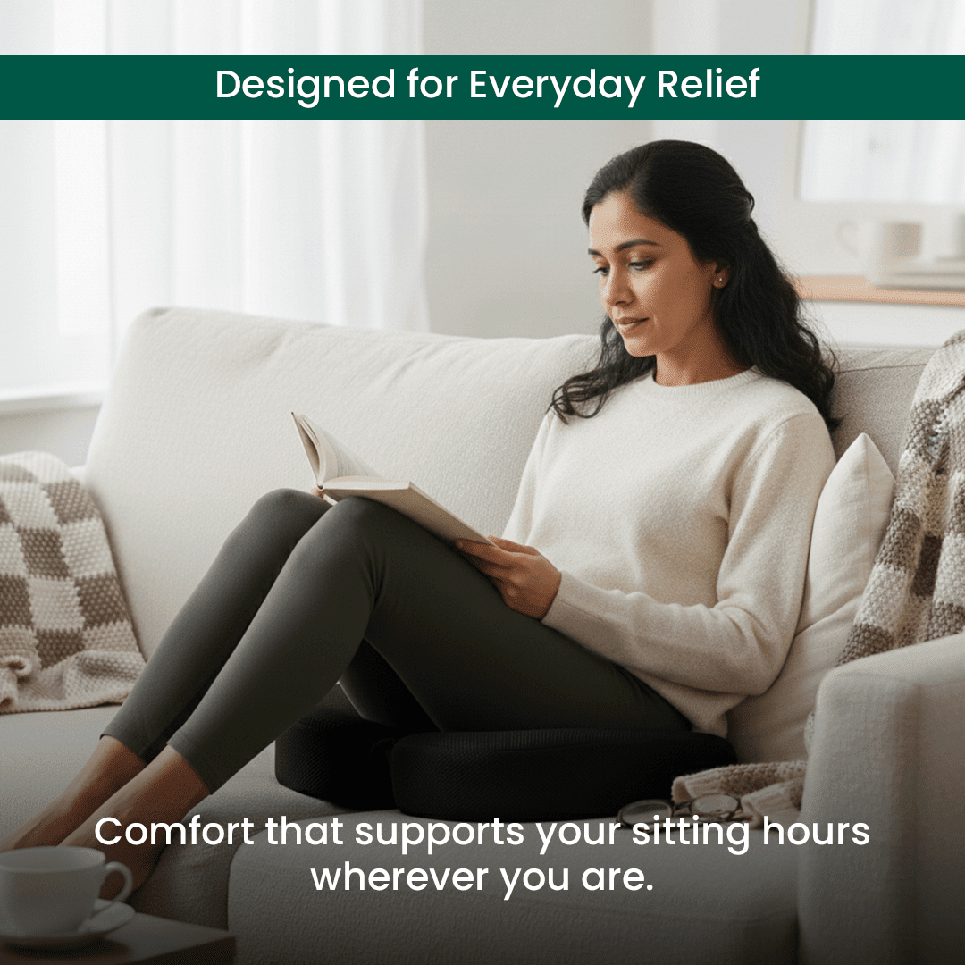 Coccyx Care Cushion - Seat Cushion - The White Willow