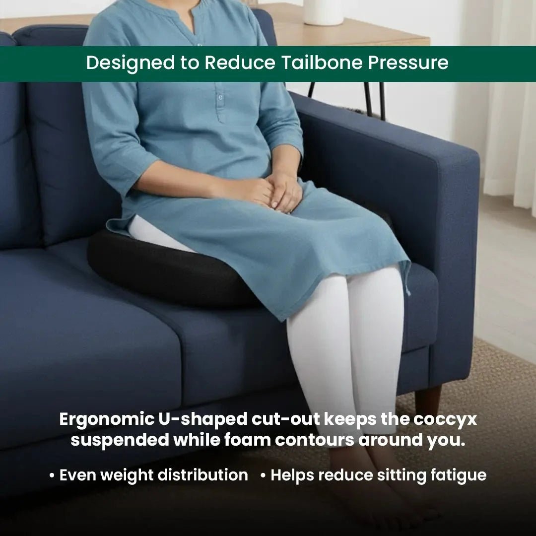 Coccyx Care Cushion - Seat Cushion - The White Willow