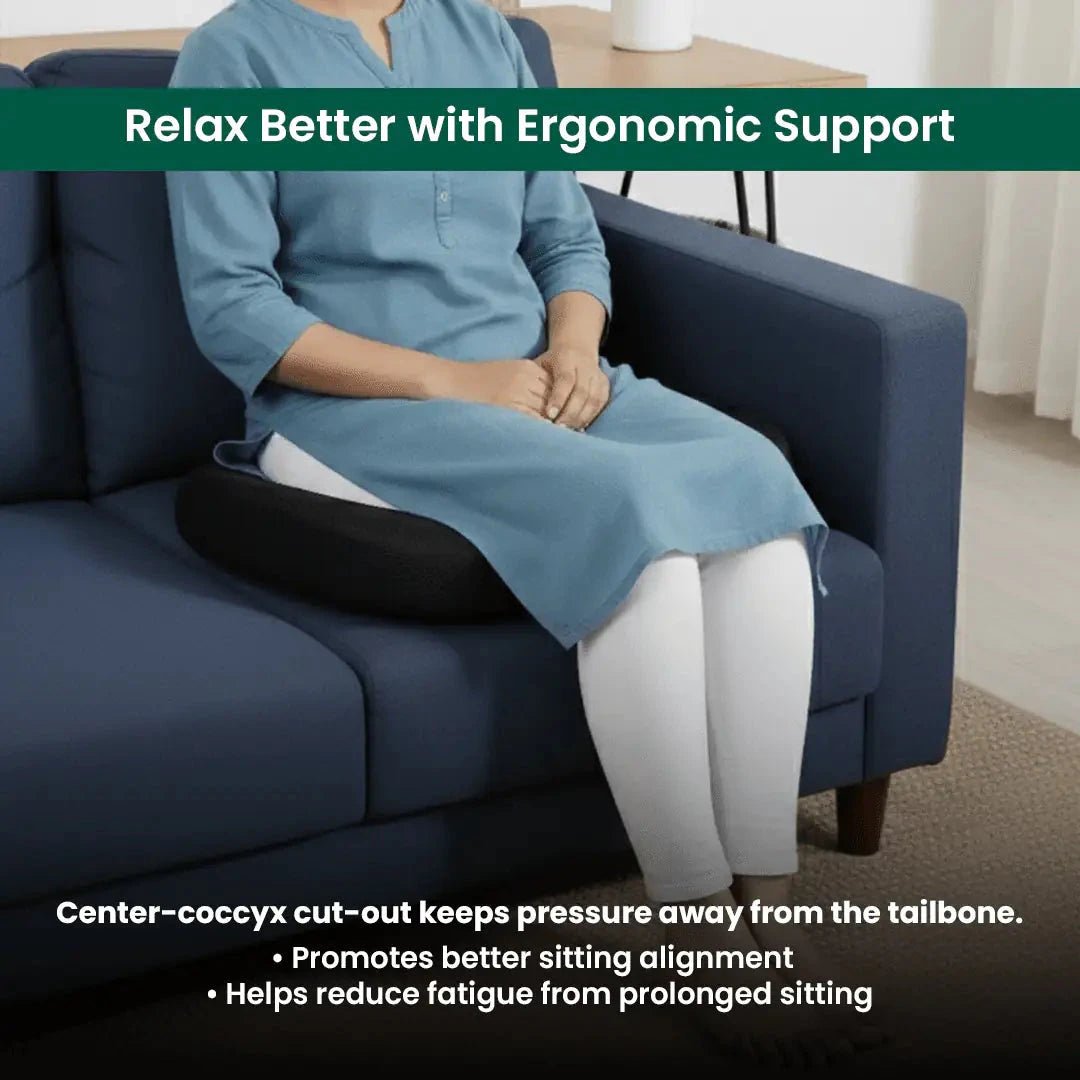 Coccyx Care Cushion - Seat Cushion - The White Willow