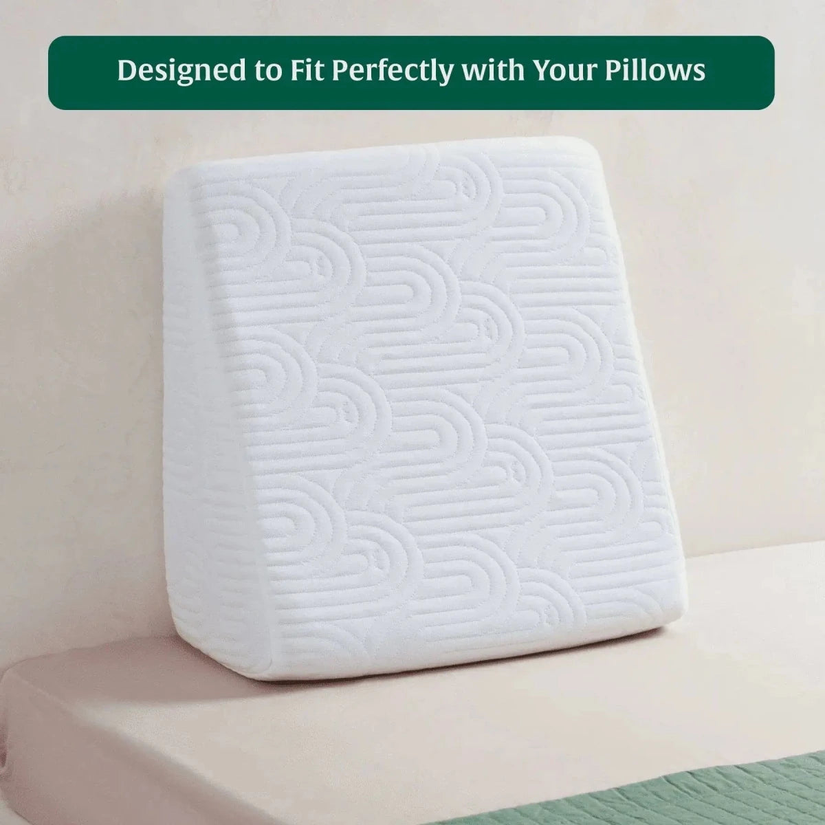 Cooling Gel Memory Foam Original Bed Wedge Pillows Cover - Pillow Cover - The White Willow