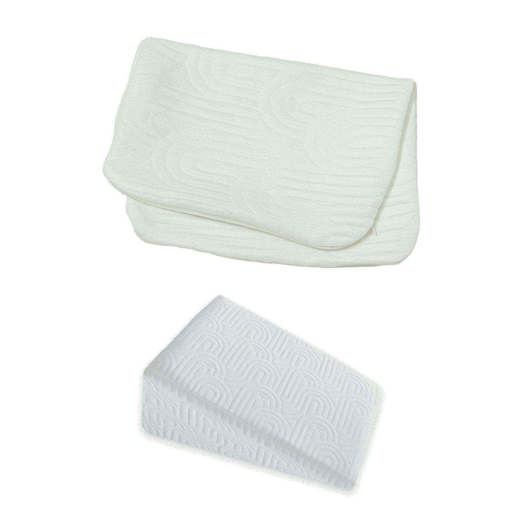 Cooling Gel Memory Foam Original Bed Wedge Pillows Cover Pillow Cover The White Willow Standard 18" x 18" 7" Inch Low Height Creamy Calm
