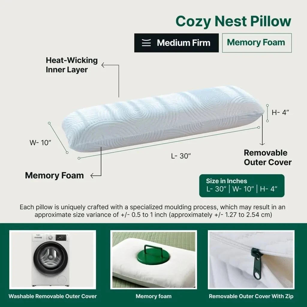Cozy Nest Body Pillow Body Pillow The White Willow 