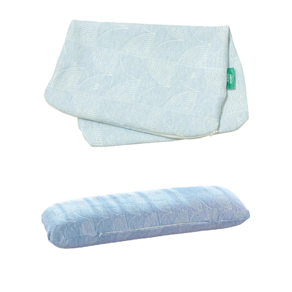 Cozy Nest Body Pillow Cover Only Pillow Cover The White Willow Misty Blue Hush 