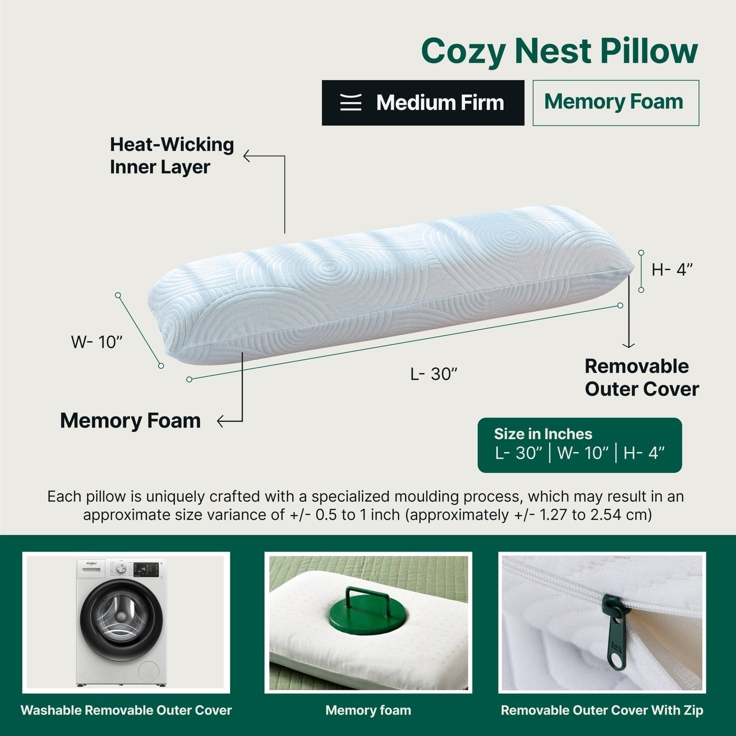 Cozy Nest Pillow - Body Pillow - The White Willow