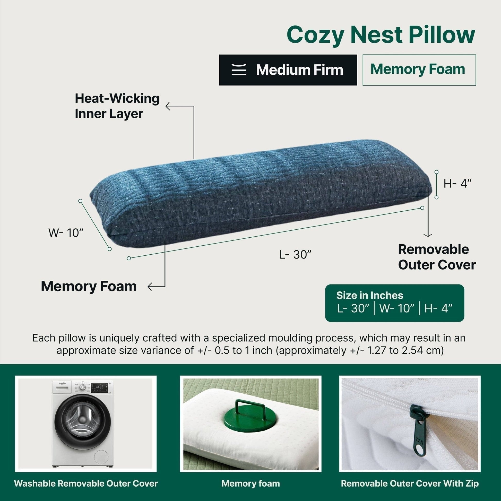 Cozy Nest Pillow - Body Pillow - The White Willow