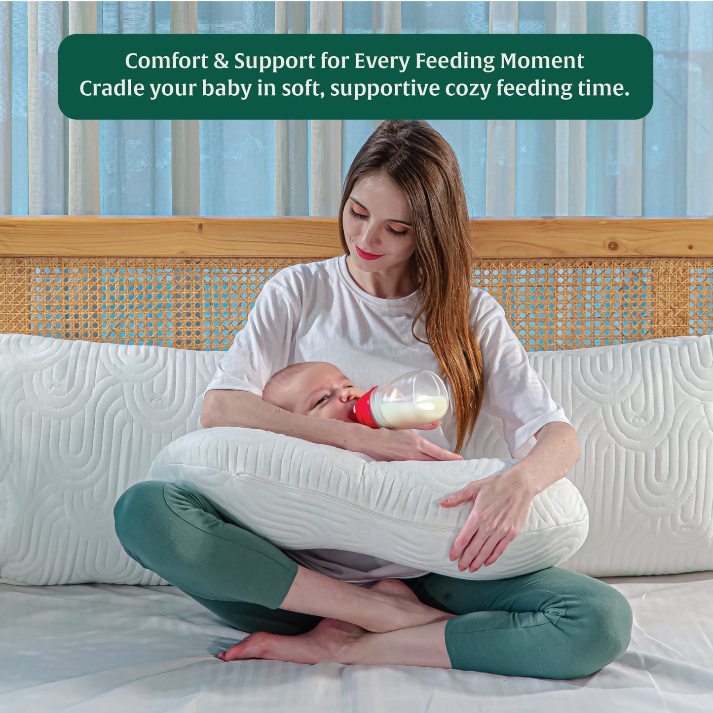 CuddleNest Feeding Pillow - Feeding Pillow - The White Willow