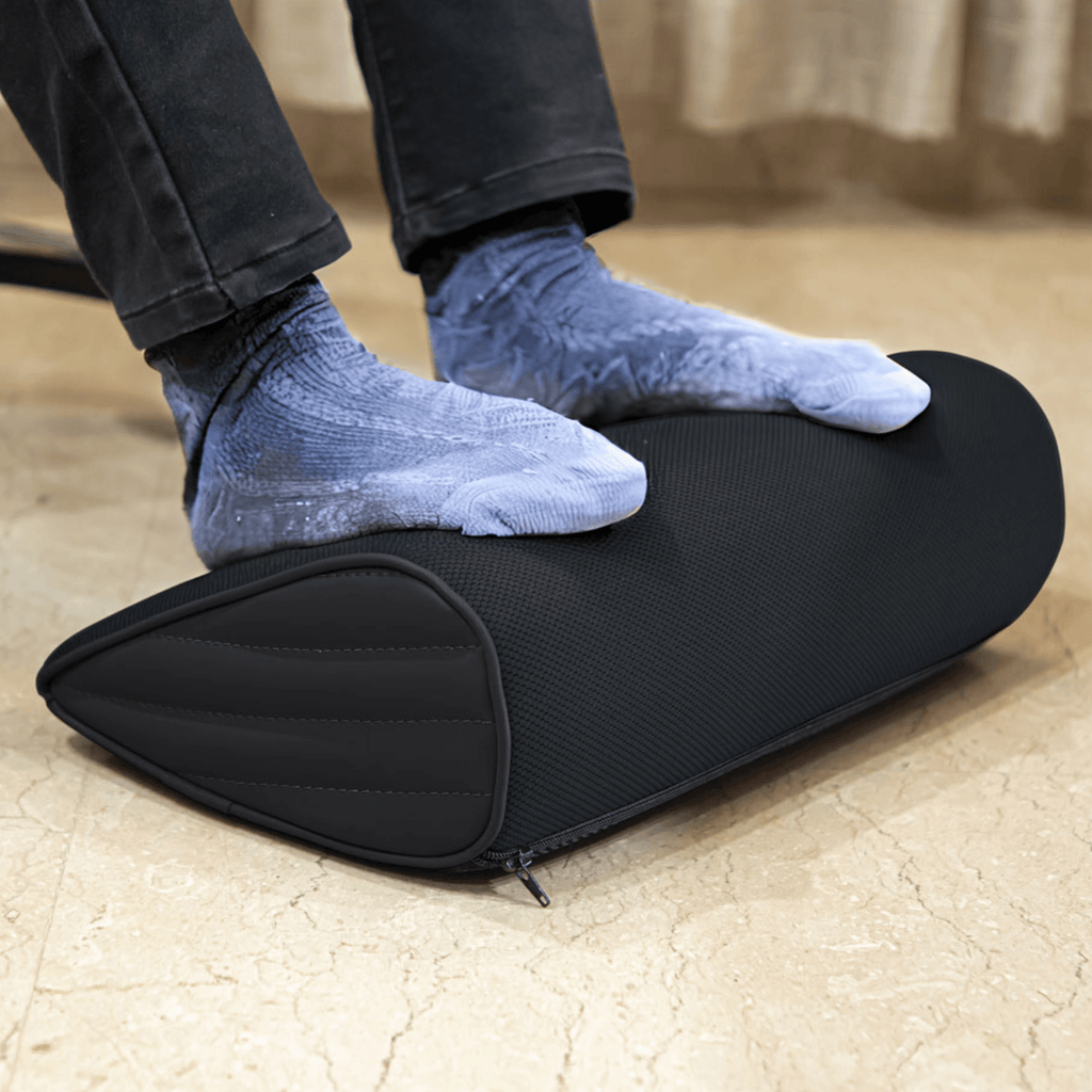 Daniel - High Resilience (HR) Foam Foot Rest Cushion for Feet & leg Support - Firm Foot Rest Cushion The White Willow 
