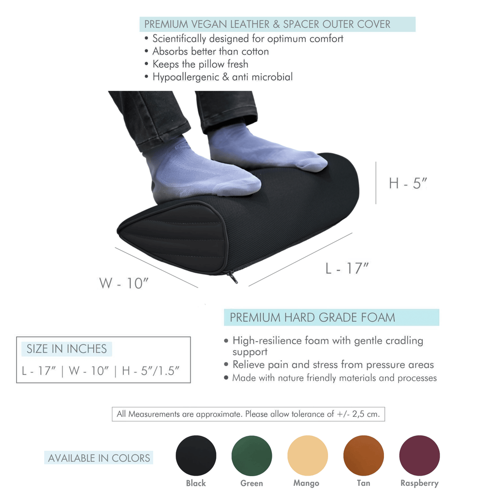 Round Shape Anti‑Bedsore Cushion Breathable Leg Rest Foam
