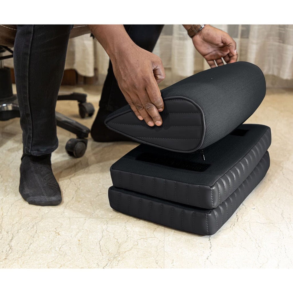 Daniel - High Resilience (HR) Foam Foot Rest Cushion for Feet & leg Support - Firm Foot Rest Cushion The White Willow 