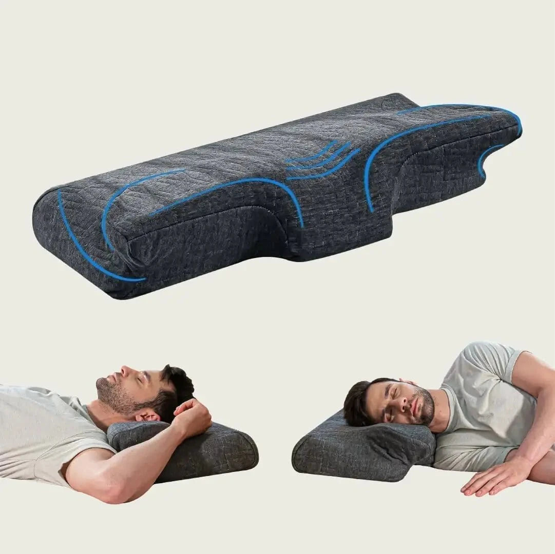 Dream Wings Butterfly Shoulder Support Pillow Contour Pillow The White Willow Midnight Serene 1 