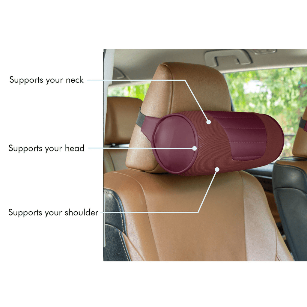 Highly Recommended Memory Foam Car Headrest and Neck Support Pillow- The  White Willow