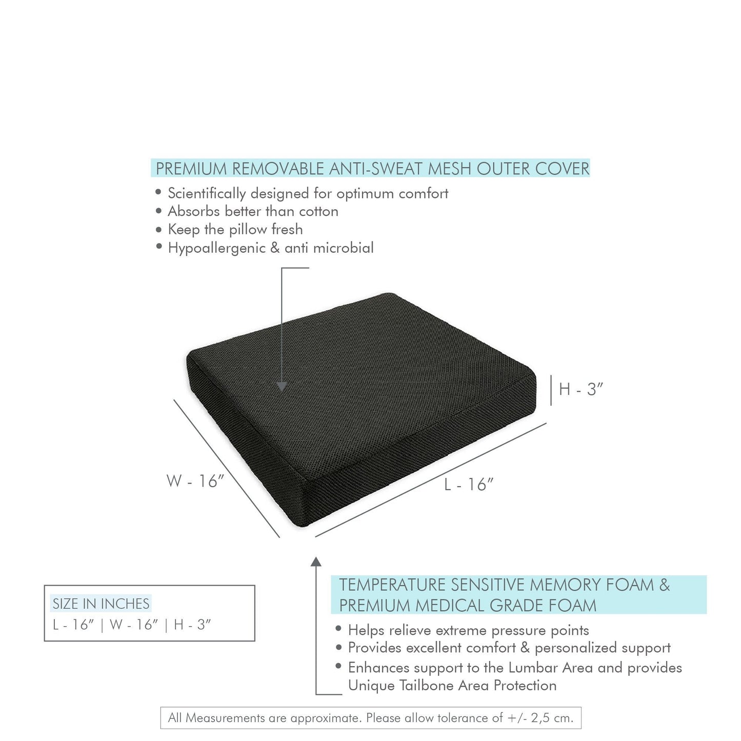 Dynamo - Work From Home Combo - Lumbar Backrest Pillow & Indoor Square Seat Cushion - Medium Firm - Combo - Back - Seat - The White Willow