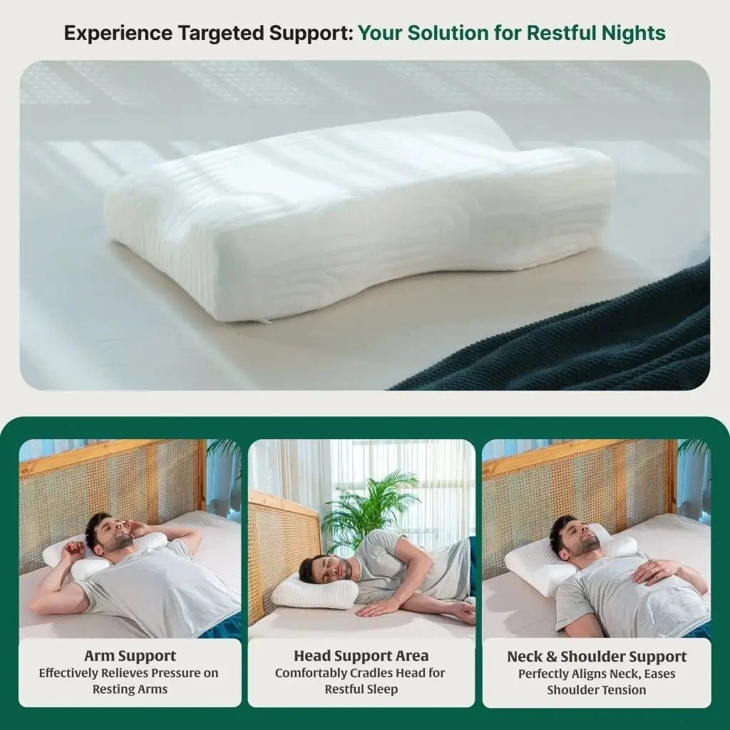 EaseAlign Neck Alignment Pillow Contour Pillow The White Willow 
