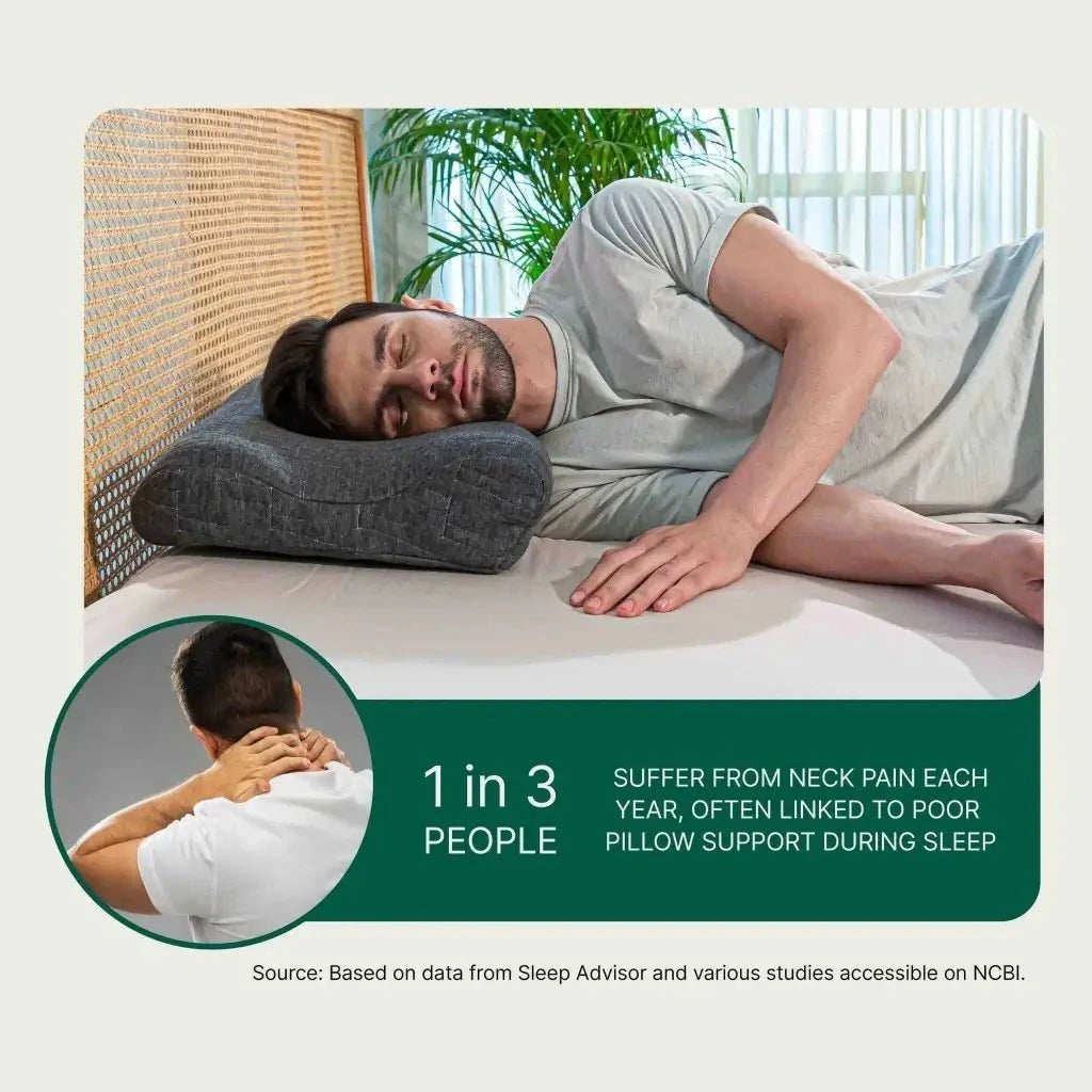 EaseAlign Neck Alignment Pillow Contour Pillow The White Willow 
