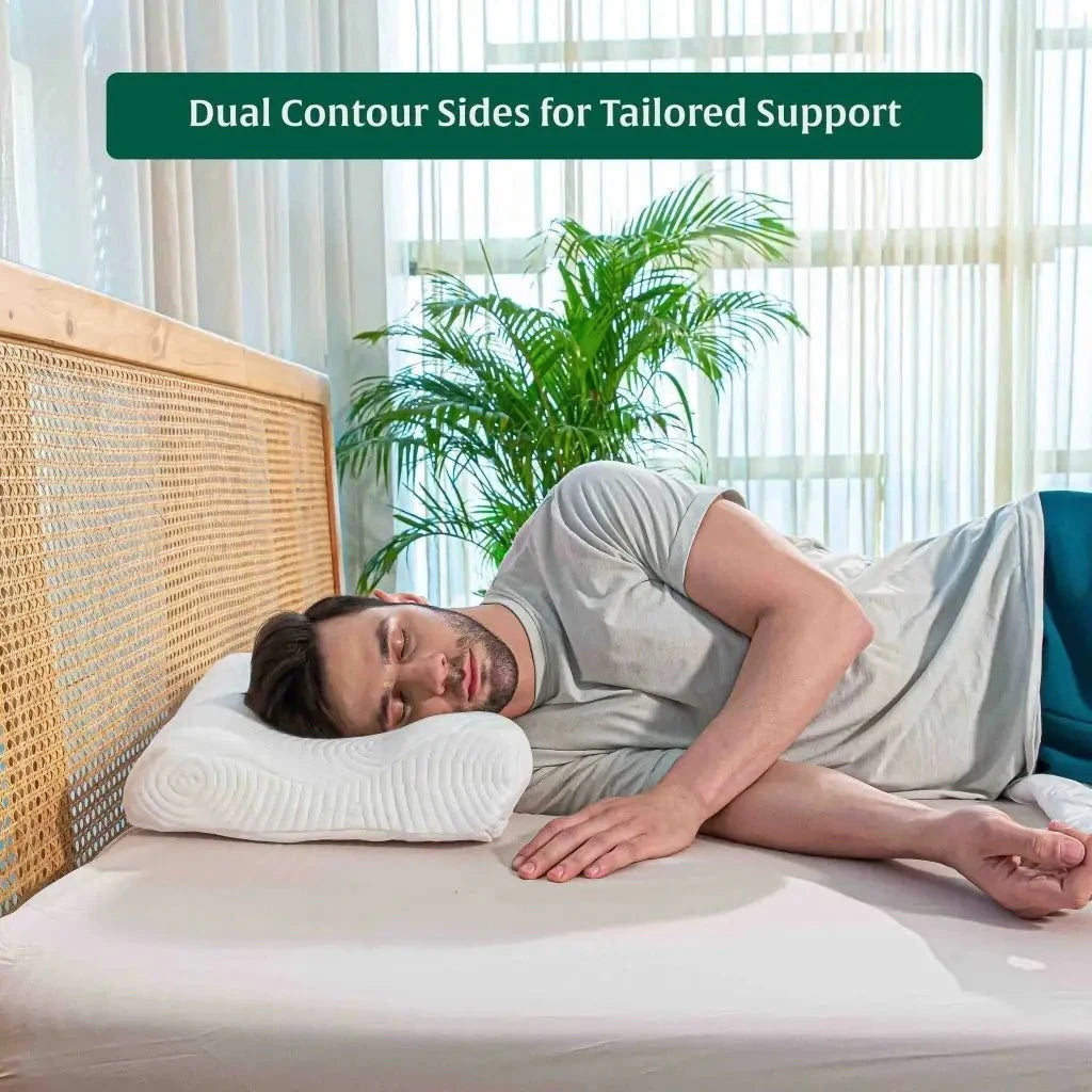 EaseAlign Neck Alignment Pillow Contour Pillow The White Willow 