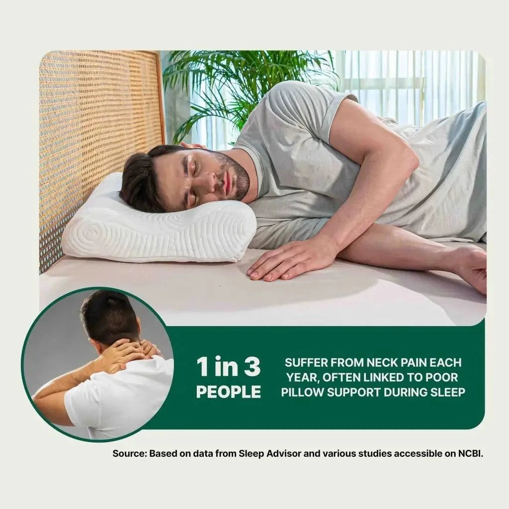 EaseAlign Neck Alignment Pillow Contour Pillow The White Willow 
