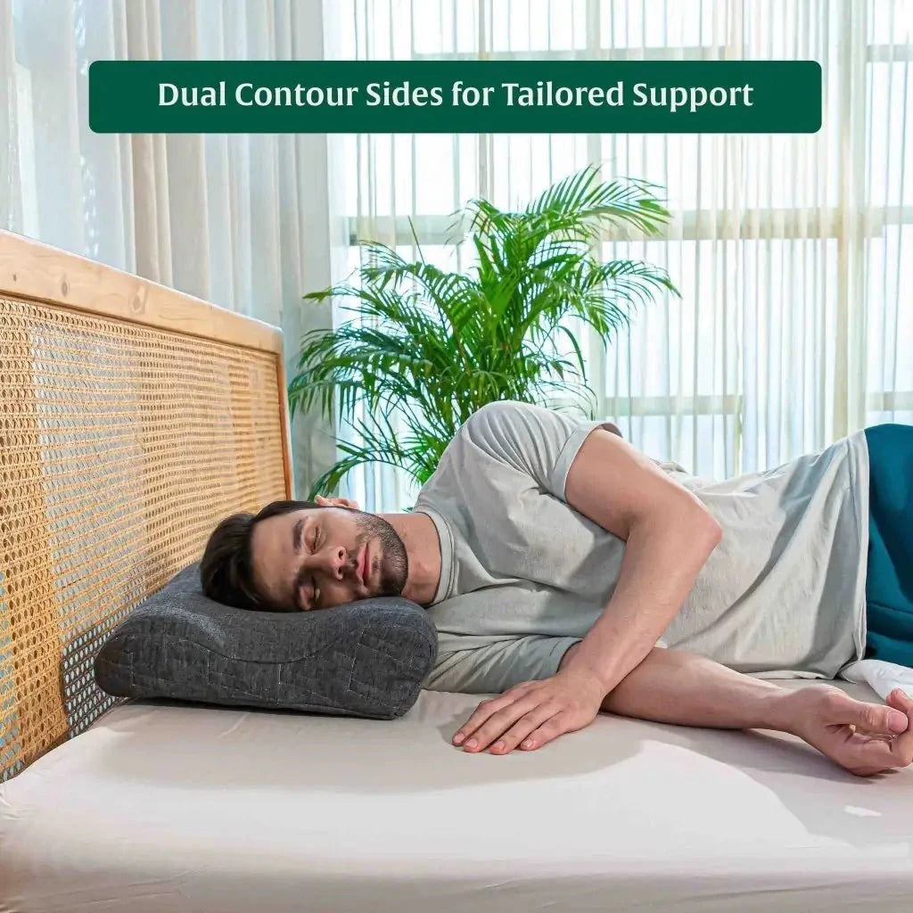 EaseAlign Neck Alignment Pillow Contour Pillow The White Willow 