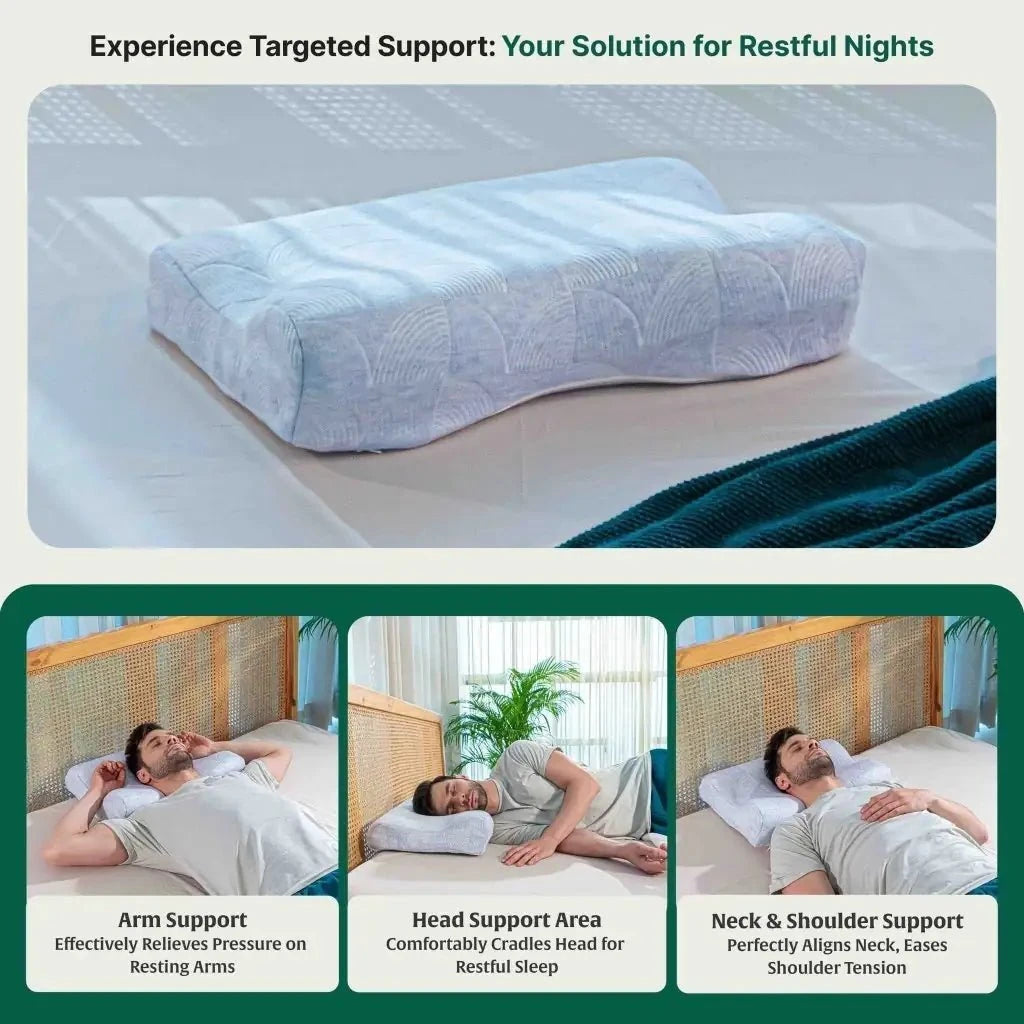 EaseAlign Neck Alignment Pillow Contour Pillow The White Willow 