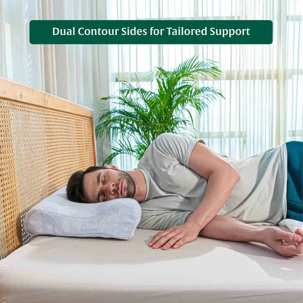 EaseAlign Neck Alignment Pillow Contour Pillow The White Willow 