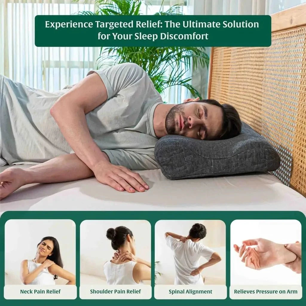 EaseAlign Neck Alignment Pillow Contour Pillow The White Willow 