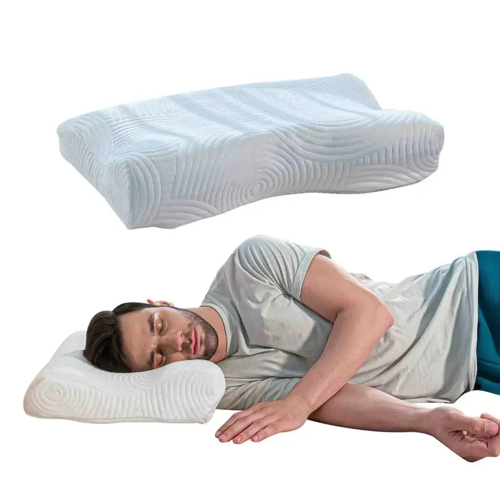 EaseAlign Neck Alignment Pillow Contour Pillow The White Willow Lunar Soft 