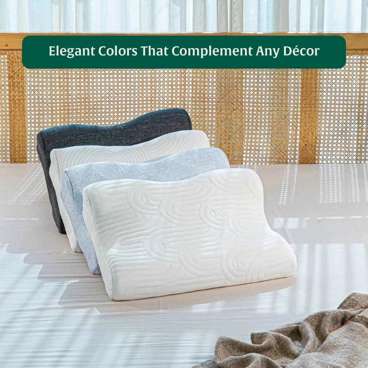 EaseAlign Neck Alignment Pillow Cover Only Pillow Cover The White Willow 
