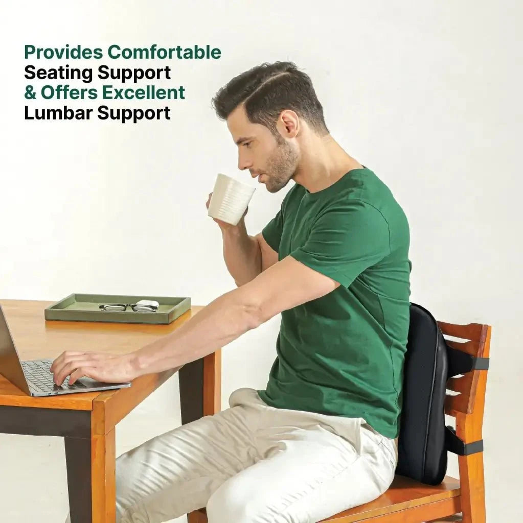 EaseFlex Comfort Duo- SlimEase Back Cushion & PoshRest Square Seat Pad Combo-Back-Seat The White Willow 