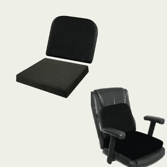 EaseFlex Comfort Duo- SlimEase Back Cushion & PoshRest Square Seat Pad Combo-Back-Seat The White Willow 