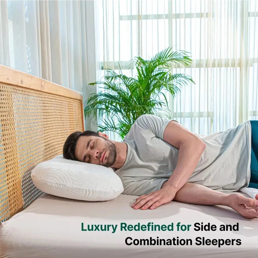 Eclipse Neck Comfort Pillow Contour Pillow The White Willow 