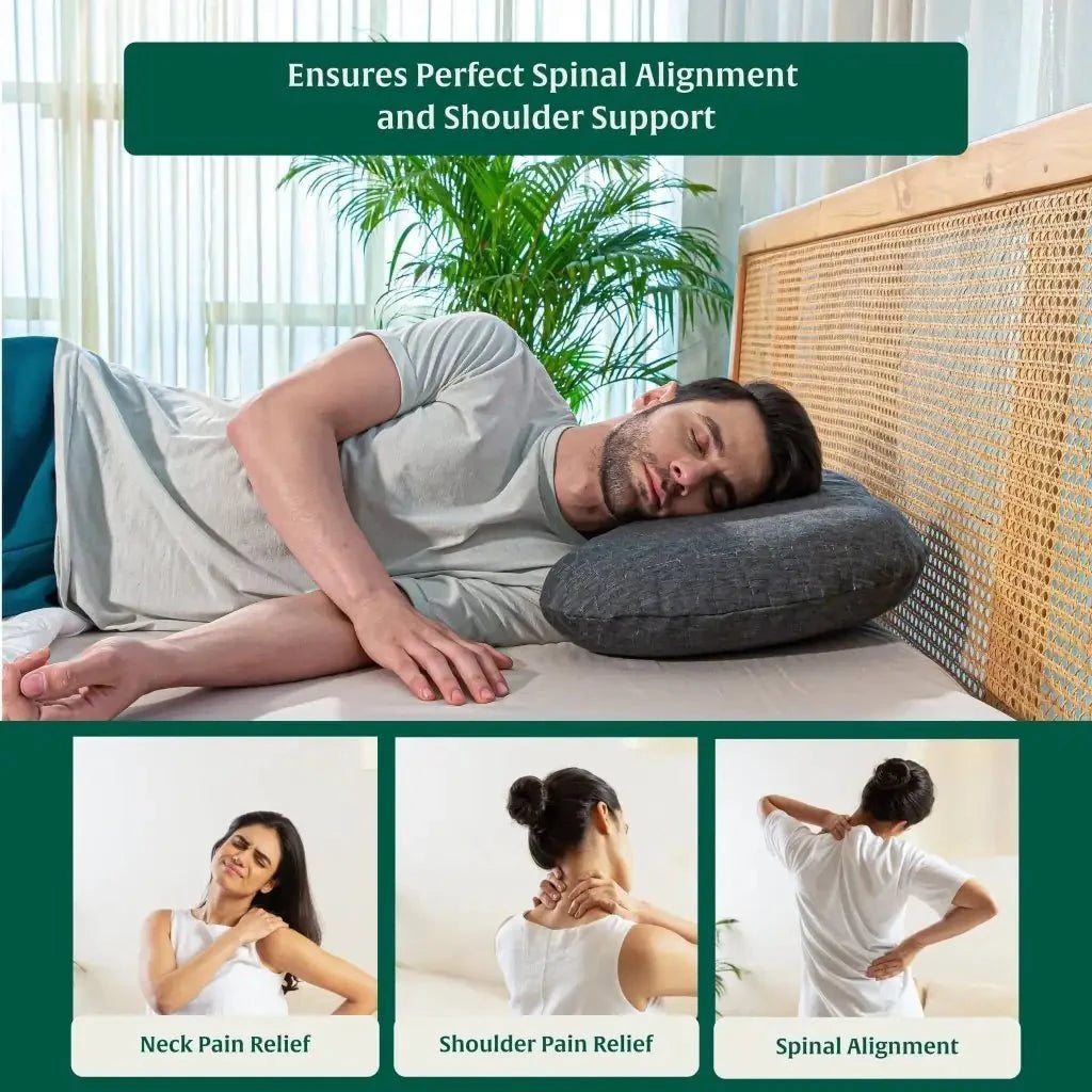 Eclipse Neck Comfort Pillow Contour Pillow The White Willow 