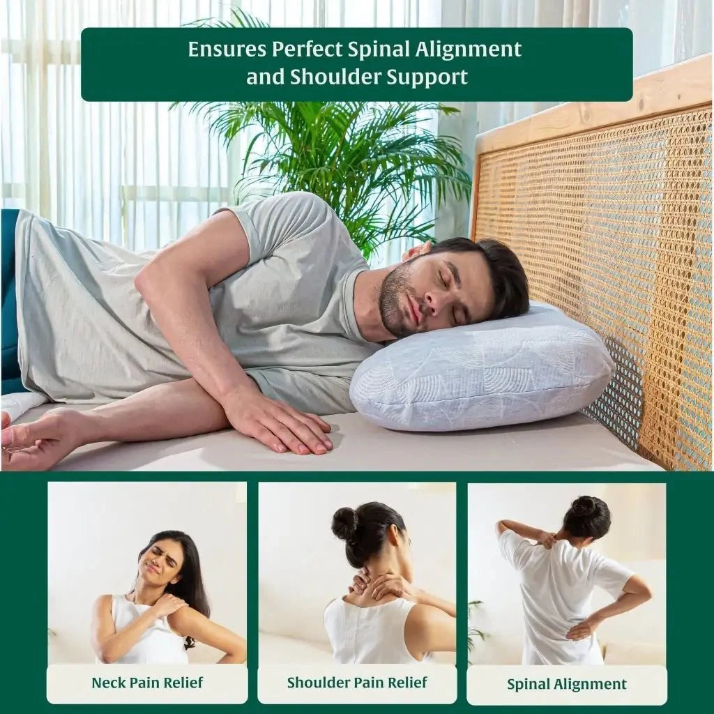 Eclipse Neck Comfort Pillow Contour Pillow The White Willow 