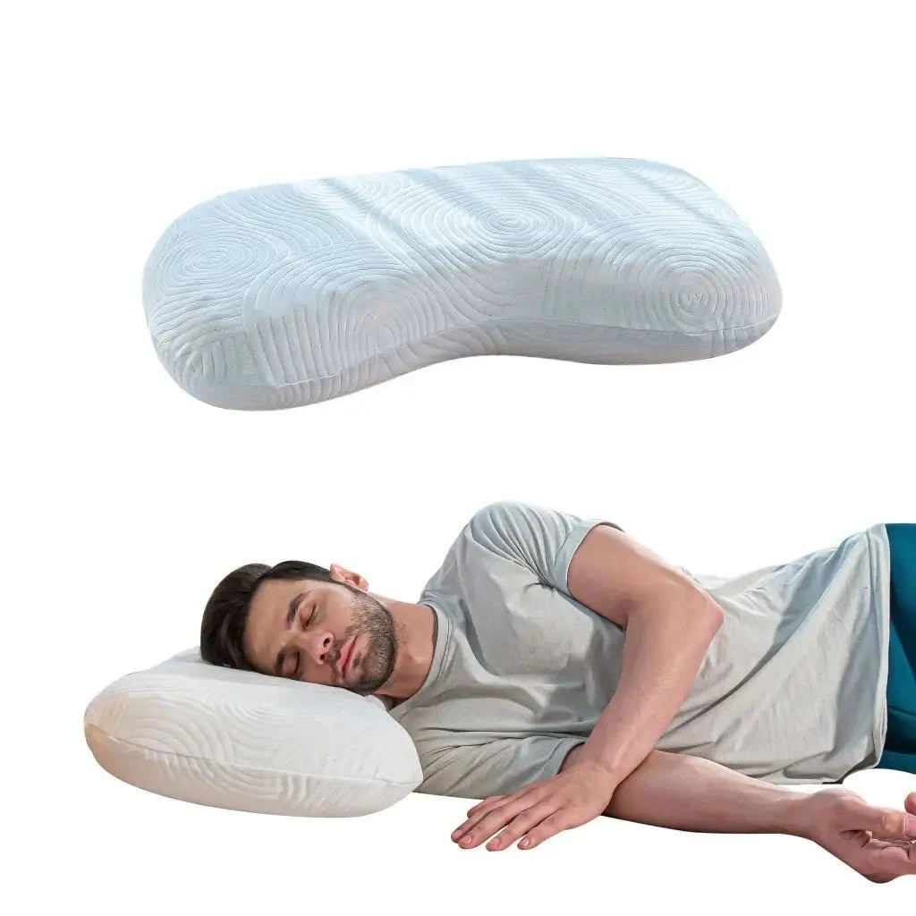 Eclipse Neck Comfort Pillow Contour Pillow The White Willow Lunar Soft 