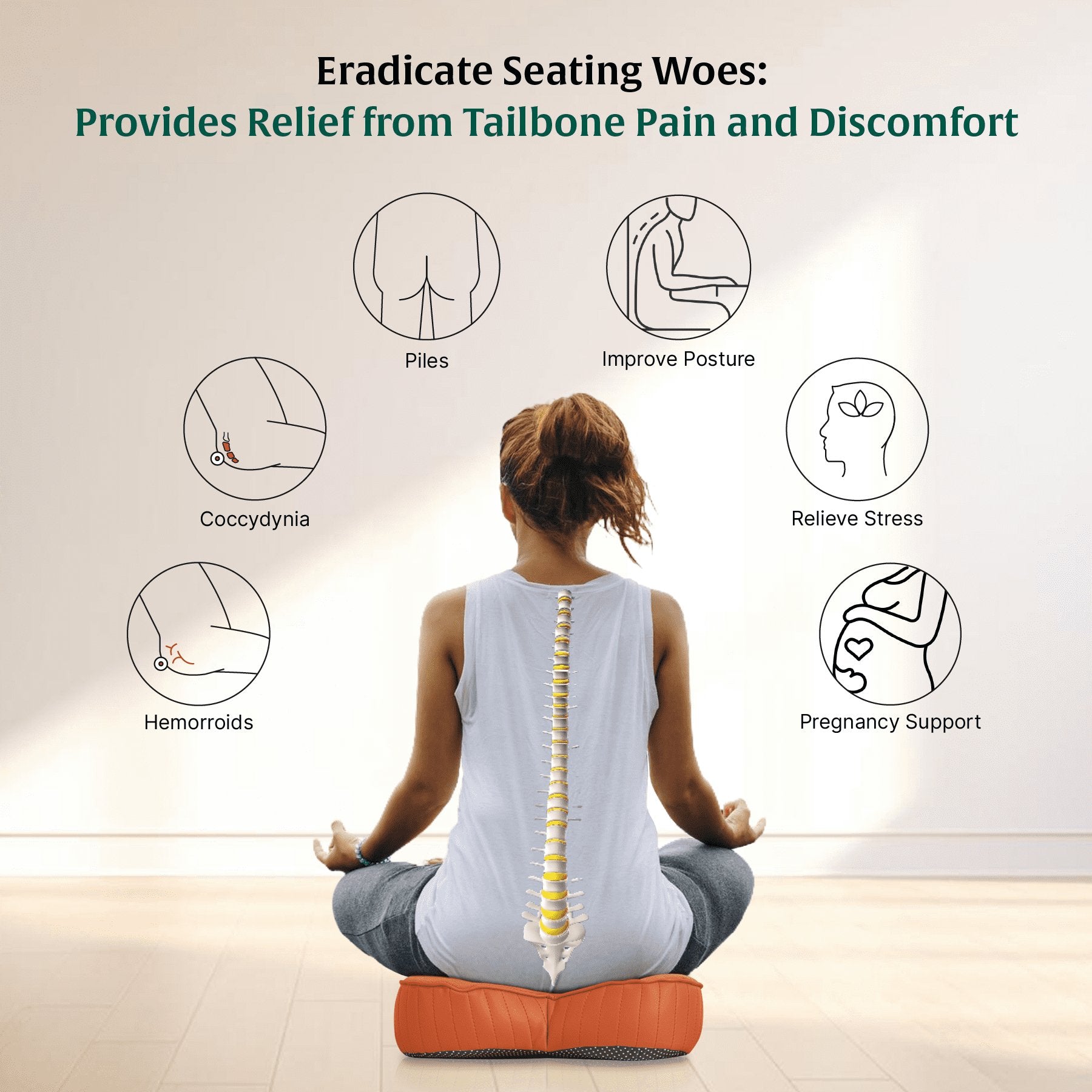 ErgoBum Seat Cushion - Seat Cushion - The White Willow