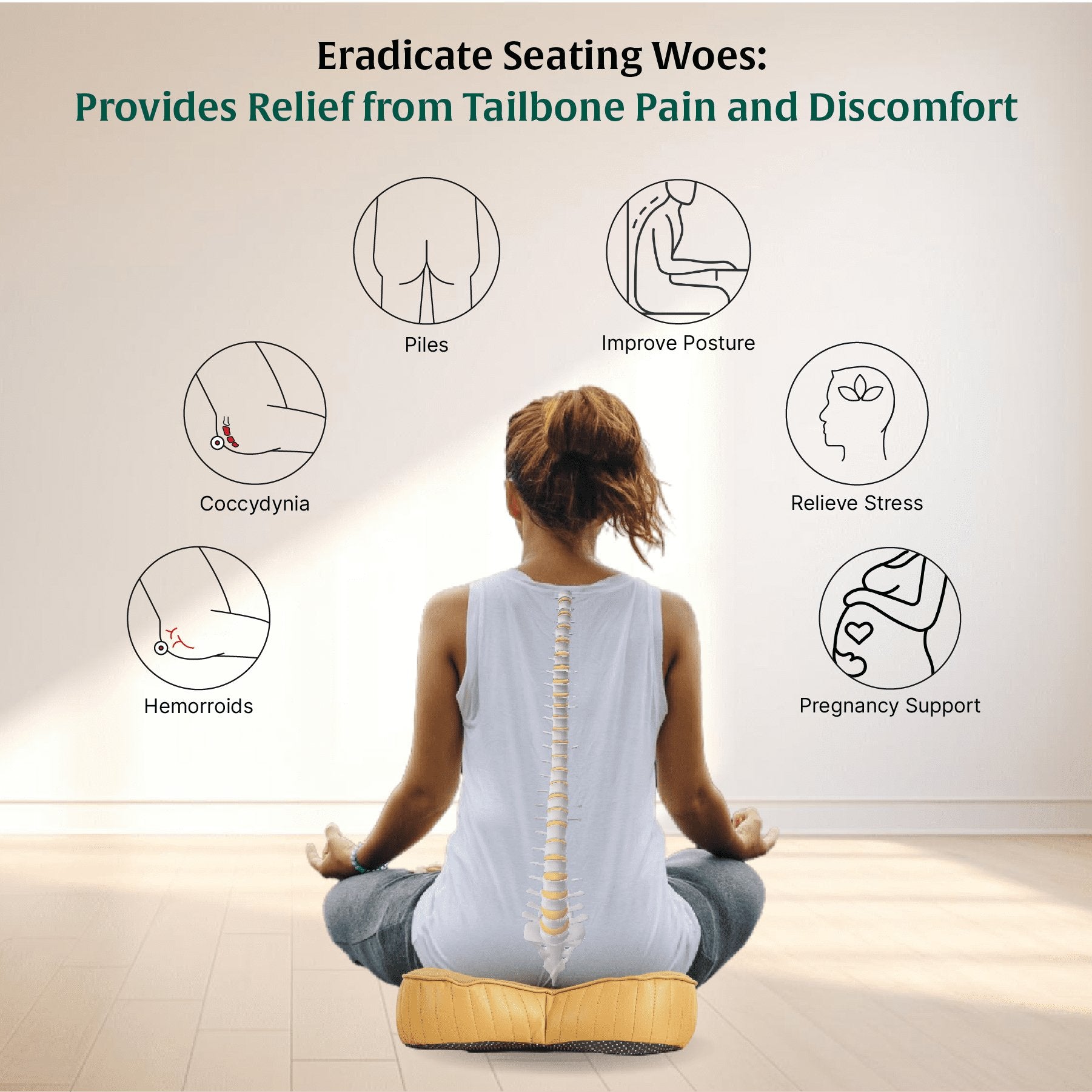 ErgoBum Seat Cushion - Seat Cushion - The White Willow