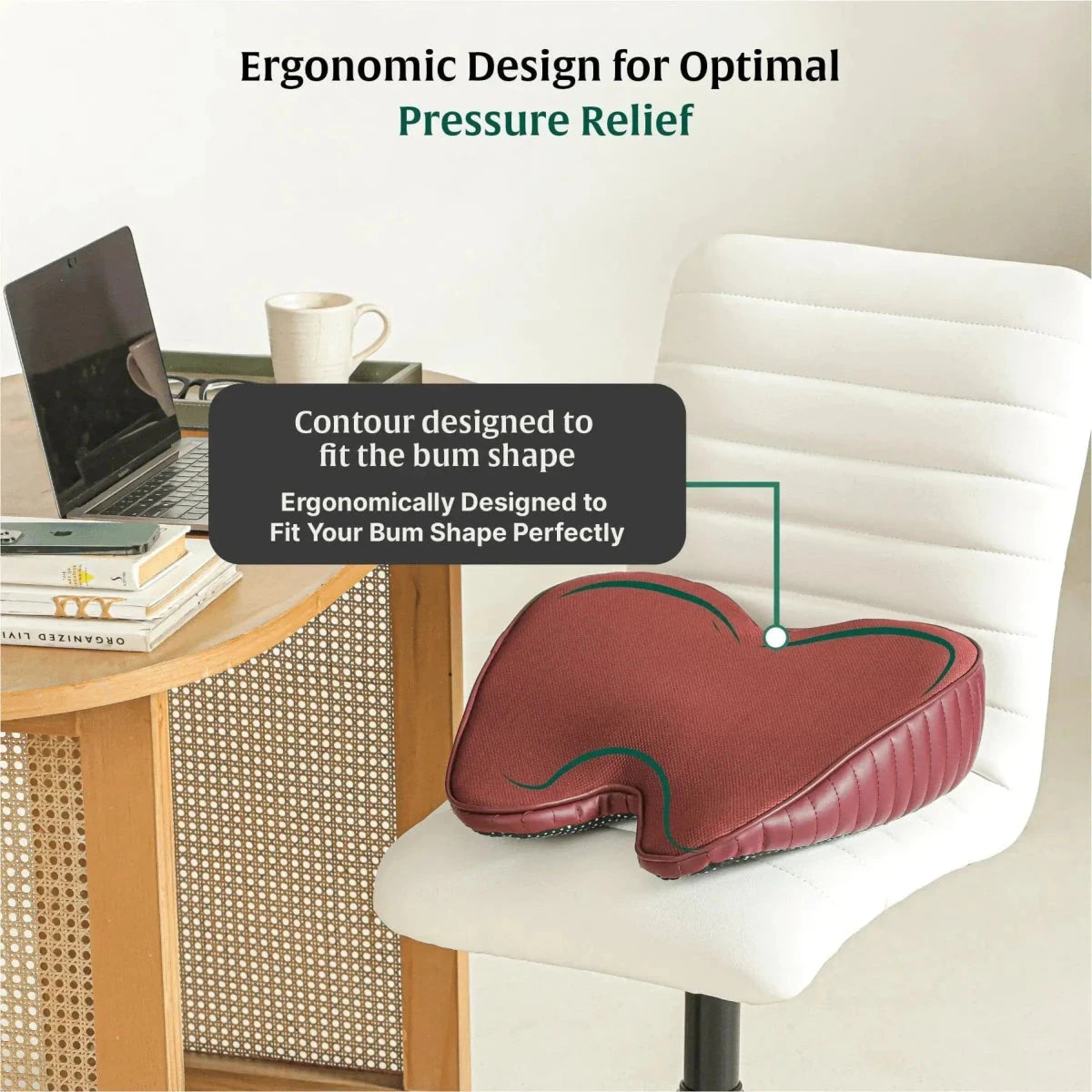 ErgoBum Seat Cushion Seat Cushion The White Willow 