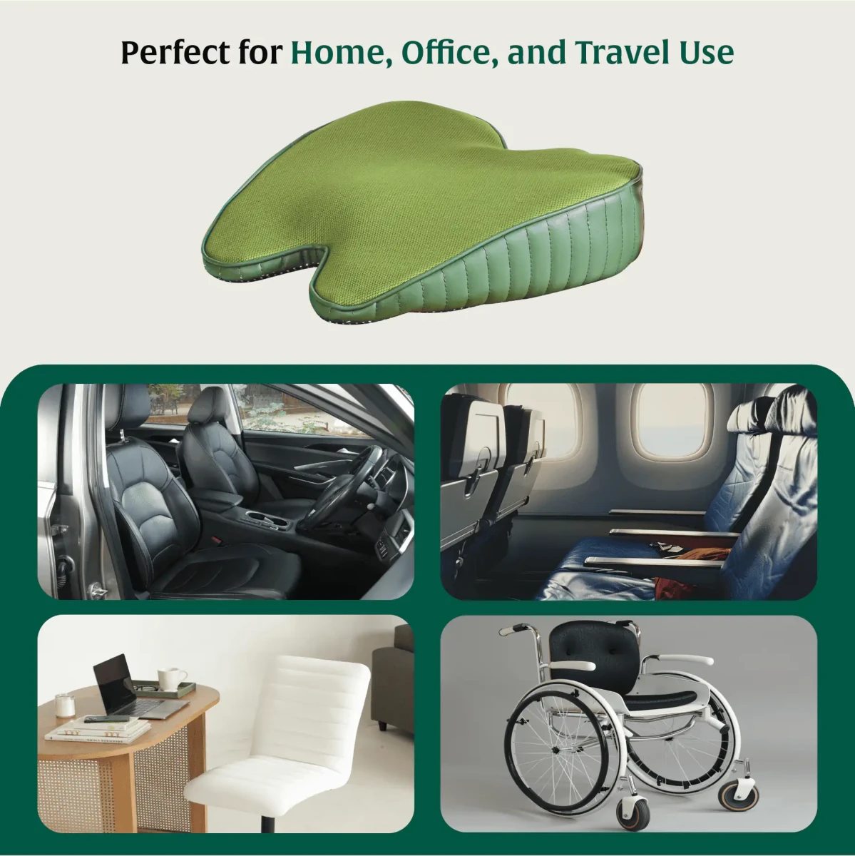 ErgoBum Seat Cushion - Seat Cushion - The White Willow