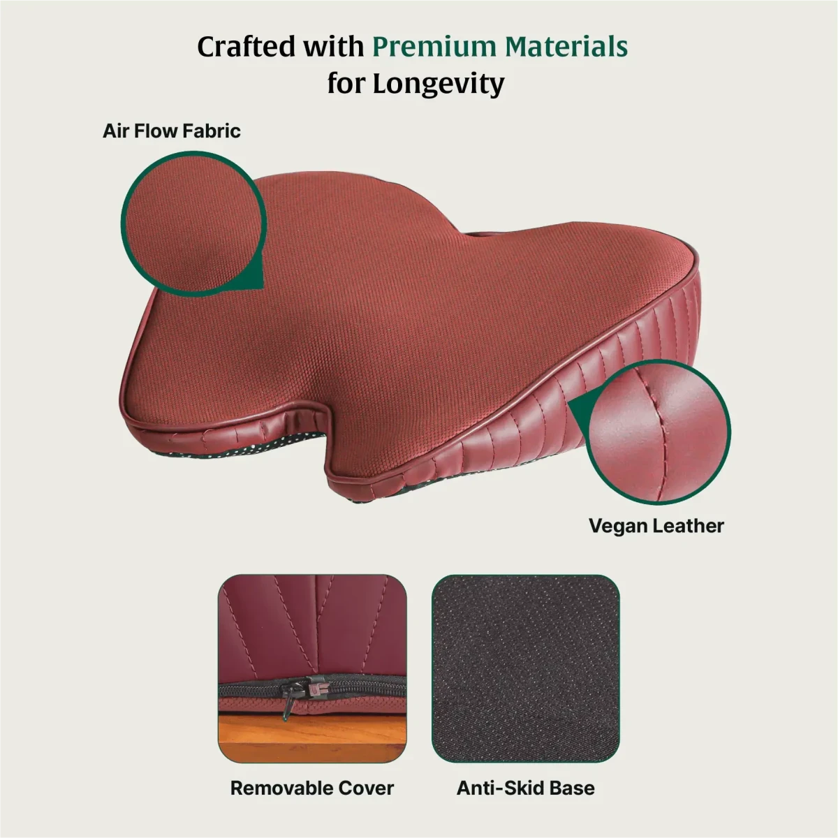 ErgoBum Seat Cushion Seat Cushion The White Willow 