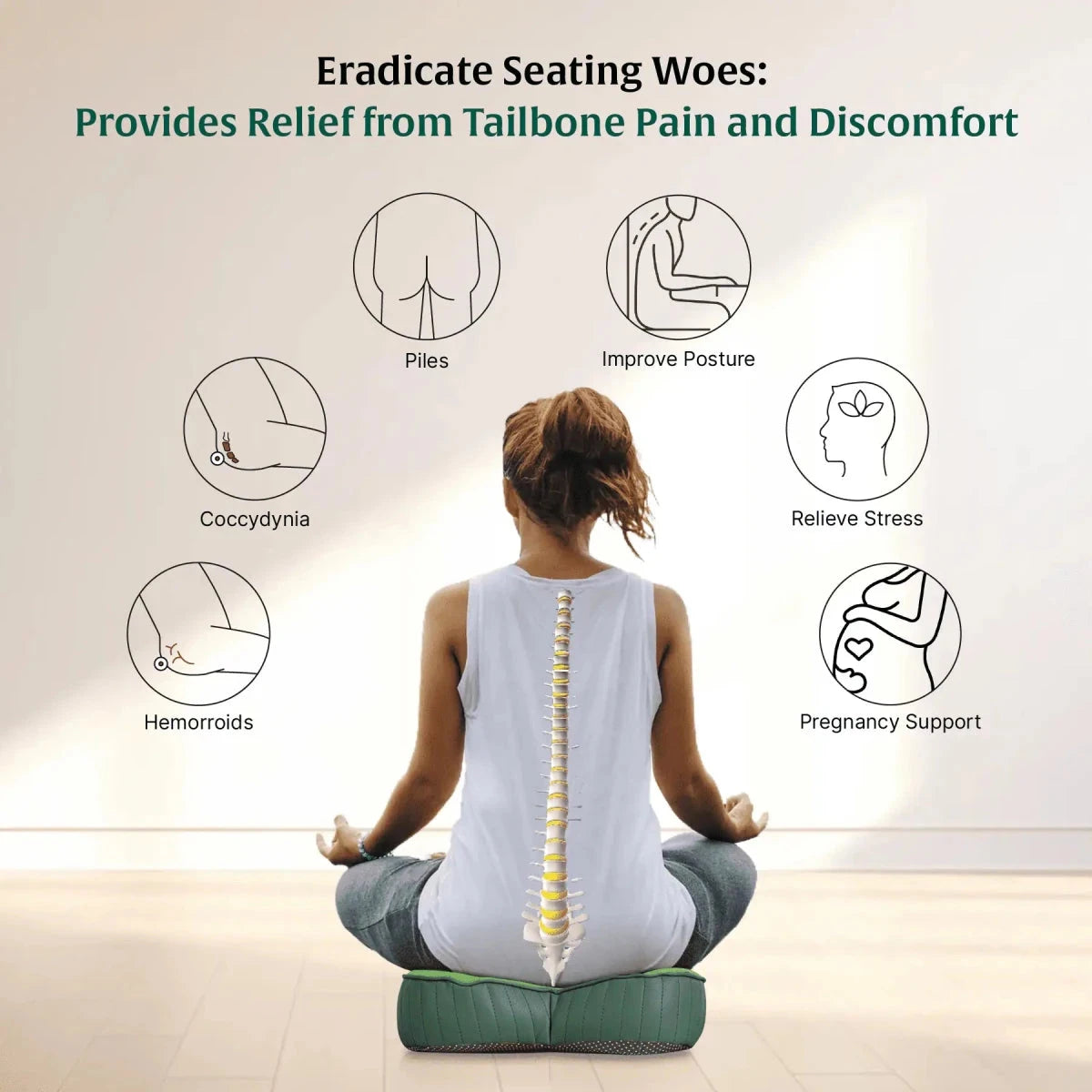 ErgoBum Seat Cushion Seat Cushion The White Willow 
