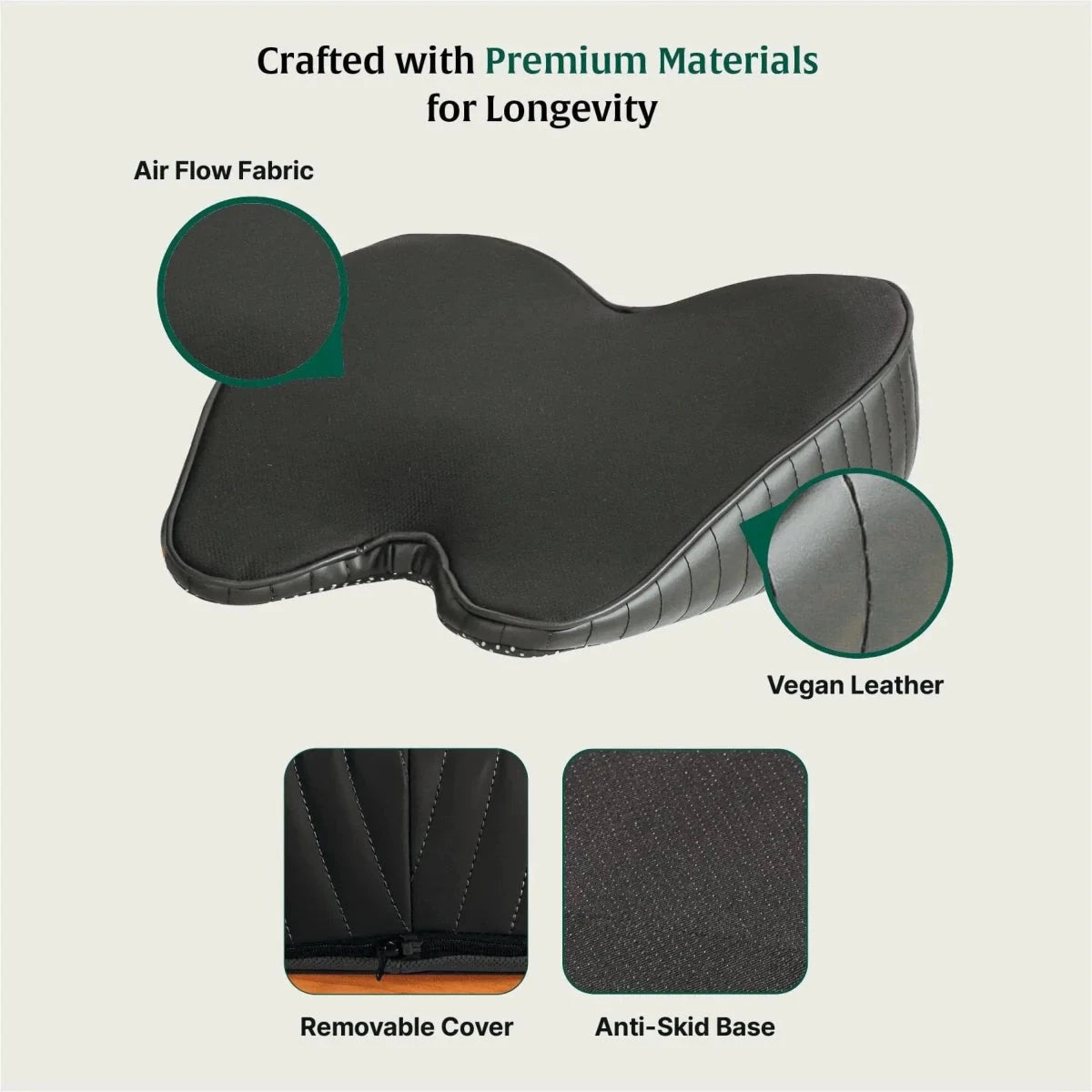ErgoBum Seat Cushion Seat Cushion The White Willow 