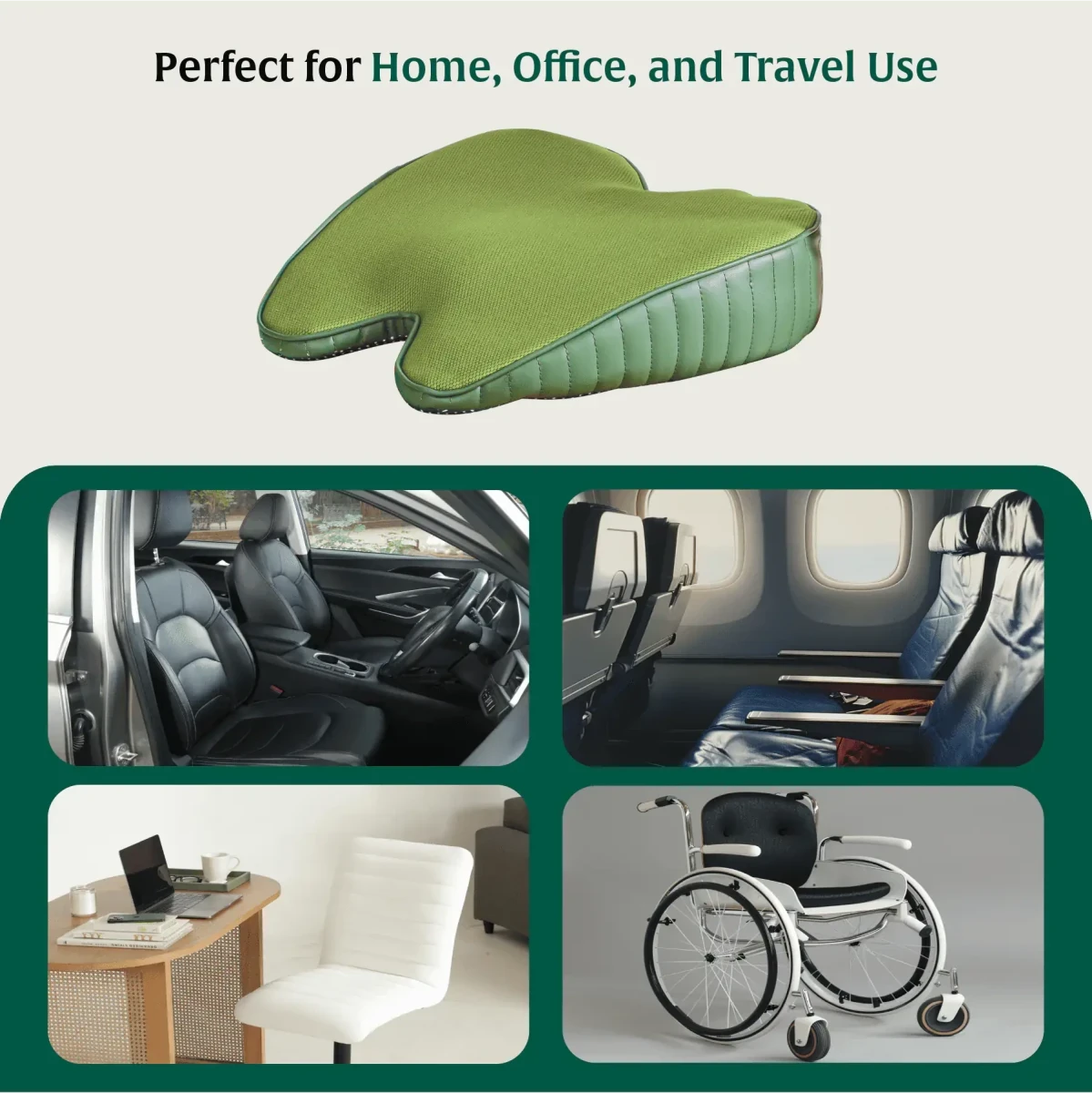 ErgoBum Seat Cushion Seat Cushion The White Willow 